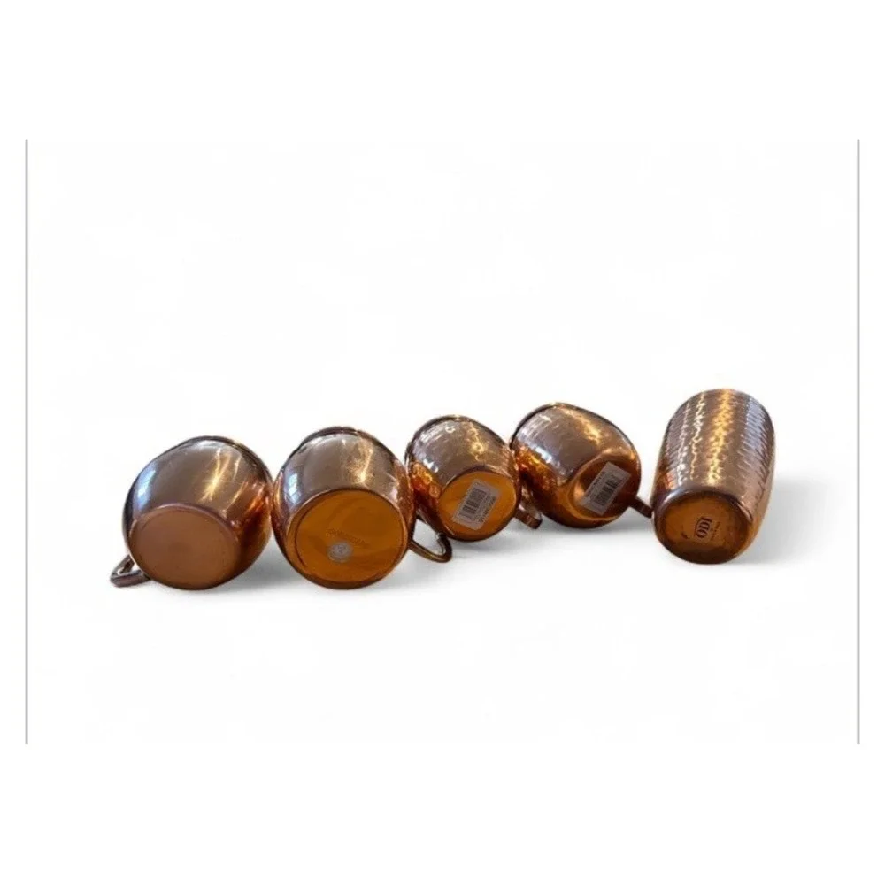 ODI 18: Made‎ in India, COPPER HAMMERED COCKTAIL SHAKER - 4 Cups Lot of 5